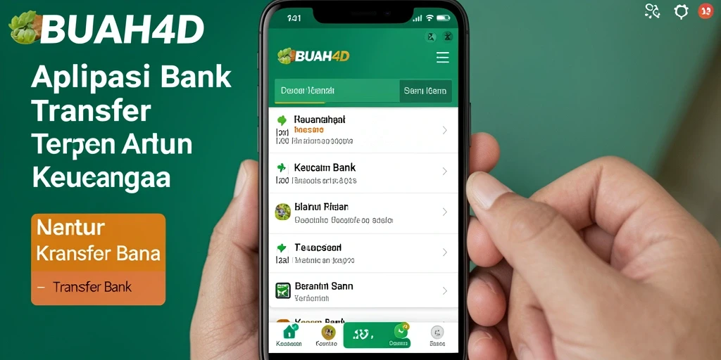 Tampilan antarmuka BUAH4D untuk Transfer Bank yang intuitif dan modern.