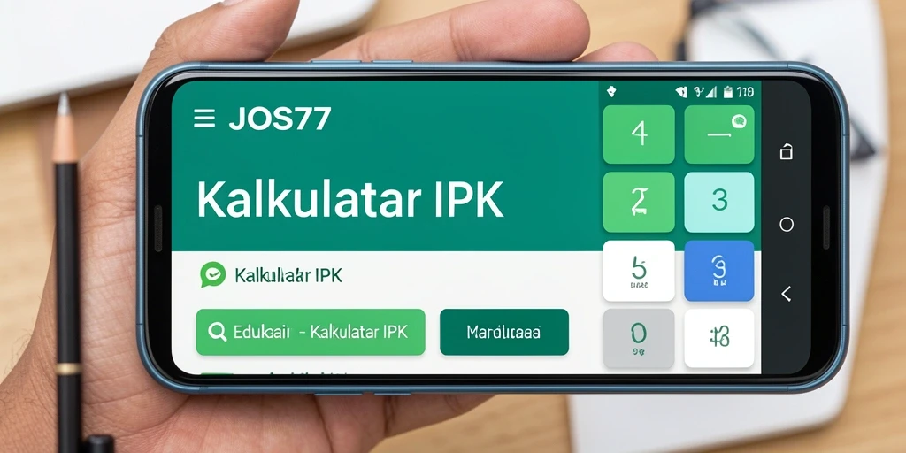 Antarmuka pengguna JOS77 untuk Kalkulator IPK yang sederhana dan efektif.