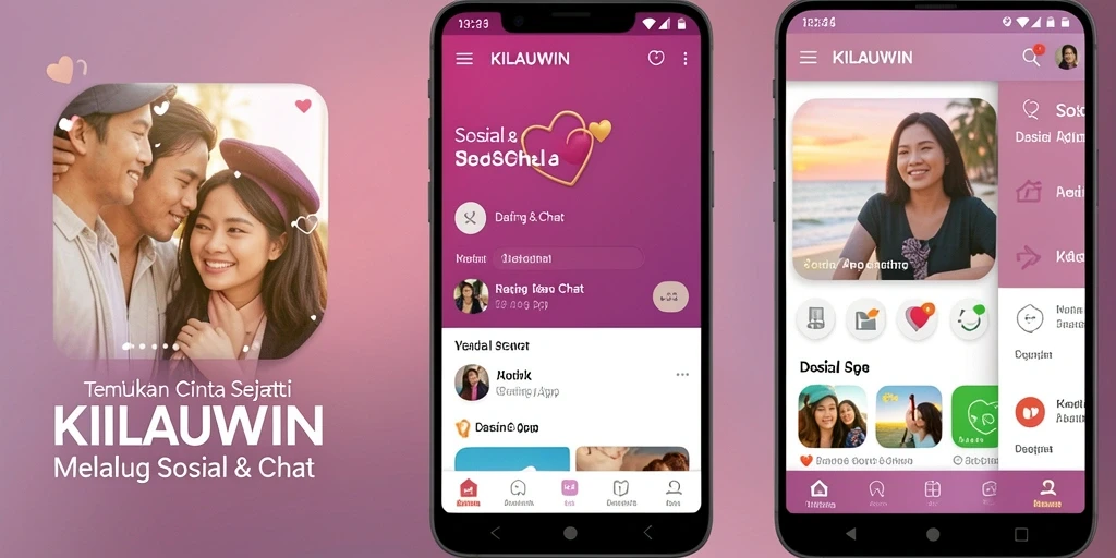 Antarmuka KILAUWIN yang user-friendly untuk menjalin hubungan.
