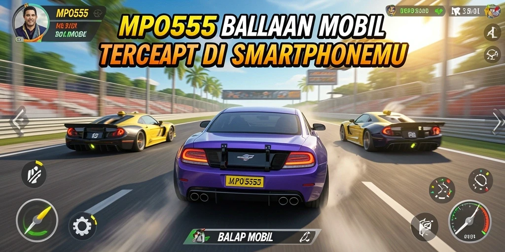 Tampilan antarmuka MPO555 yang menawan dan responsif saat balap mobil.