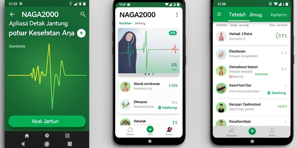 Tampilan antarmuka aplikasi NAGA2000 yang modern dan informatif.